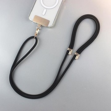 戶外斜挎手機掛繩女高端金屬墊片手機鏈可調節掛脖背帶結實防丟男