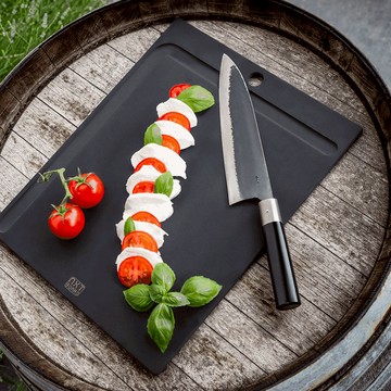 德國製100%再生環保紙砧板 無溝槽 27×17cm 黑色