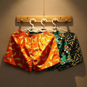 寬松男士內褲男阿羅褲衩棉質透氣平角青年四角內褲睡短褲潮流個性