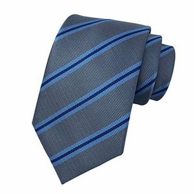 Mendeng ネクタイ ストライプ グレー ブルー 水色 シルク フォーマル 結婚式 ウォッシャブル ビジネス ブランド メン 通販 Lineポイント最大get Lineショッピング
