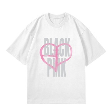 BlackPink 珍妮 JISOO 朴彩英 Lisa rose 美式復古短袖T恤男女生同款 潮牌印花純棉大尺碼寬鬆t恤