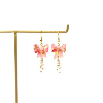 【SGS檢驗合格】日系摺紙系列耳環-蝴蝶結款 (限定色)