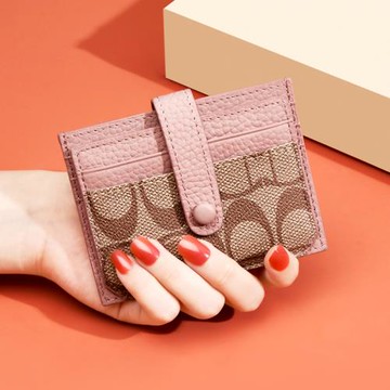 卡包新款2025爆款小眾設計軟皮小卡包薄款女真皮搭扣駕照卡套卡夾