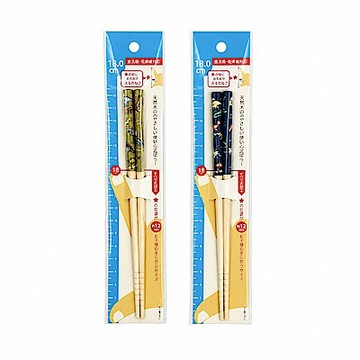 日本製恐龍印花木筷子(1雙入)（款式隨機出貨）