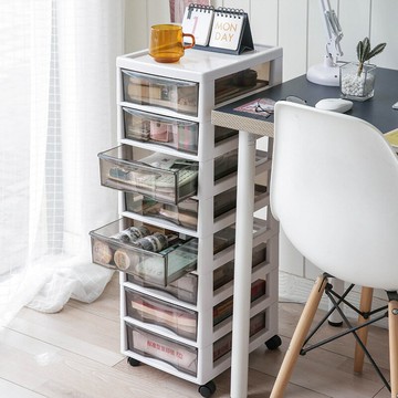 辦公室收納櫃a4文件書桌下抽屜式置物架桌面收納盒工位神器整理箱