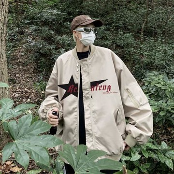 飛行員夾克男款春秋美式復古休閑工裝棒球服外套寬松痞帥潮牌上衣