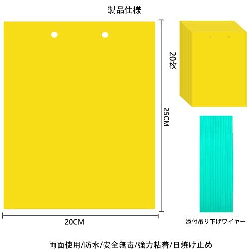 WBHN 虫取り 粘着シート 害虫捕獲粘着紙 捕虫シート