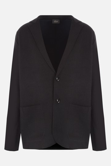 BRIONI single-breasted cotton blend jacket Man