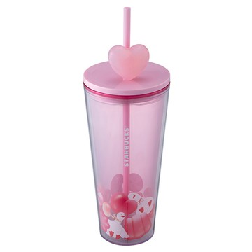 星巴克愛心鴨TOGO冷水杯