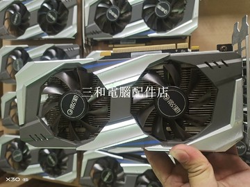 【三和電腦配件店】深度清理一線品牌影馳p106-100 6g配合集成玩黑悟空完美搭配，換好硅脂保風扇電商橙色，魯大師跑18-22萬性價比極