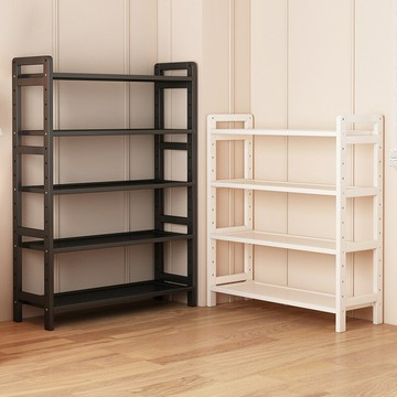 【含稅/免運】 廚房置物架落地家用鍋碗調料多功能架子簡約黑色微波爐儲物收納架