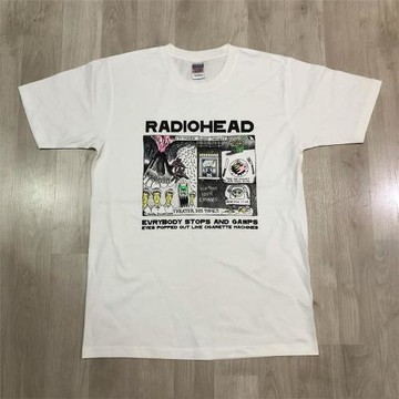 Radiohead電臺司令英國搖滾樂隊vintage高街古著男女潮流短袖T恤