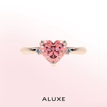 ALUXE 亞立詩 IGI 1.02克拉 FVPVS1 18K金 粉紅鑽 求婚鑽戒 ROSE My Love 系列 RS3170(培育鑽石)