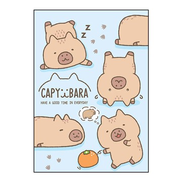 水豚25K方格筆記本