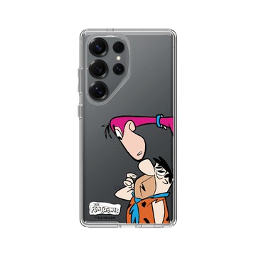 Galaxy S25 Ultra Clear 透明 - 摩登原始人 The Flintstones - 摩登原始人 - 可愛互動