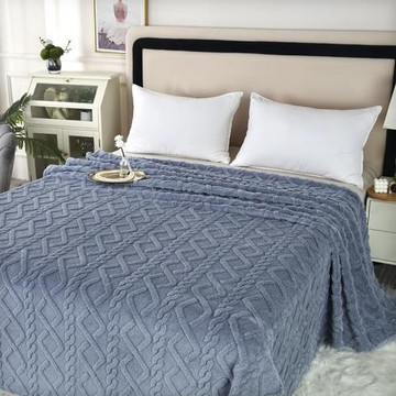 提花塔芙絨毛毯法萊絨加厚毯子辦公室午睡毯牛奶絨跨境毛毯批發