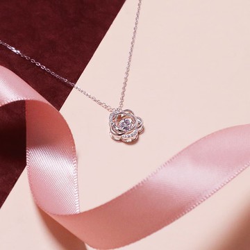 閃爍小花跳動頸鏈