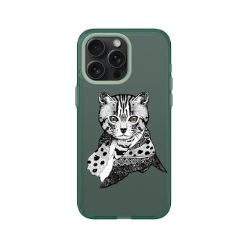 iPhone 15 Pro Max Clear 憂墨綠 - 花生騷 WasangShow - 友誼石虎