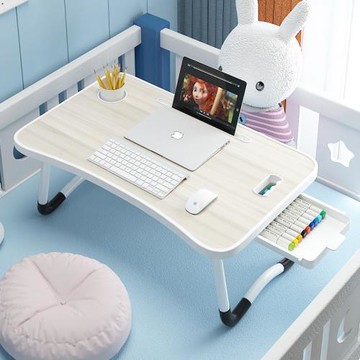 床上學習桌辦公電腦桌陽臺飄窗折疊小桌子學生宿舍加大書桌學習桌