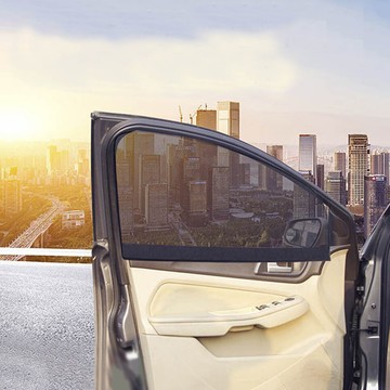 super舒馬克磁吸式汽車遮陽簾-細緻網紗款(前窗2片)