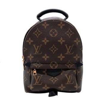 Louis Vuitton 展示品 Palm Springs Mini 帆布字花後背包(M44873-咖)