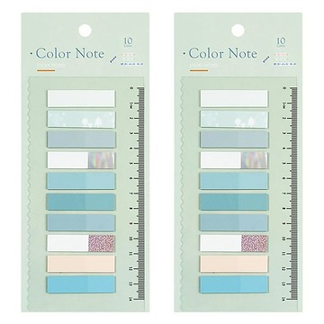 德德小品集 閃亮索引貼 綠意  44 x 11mm  200張  2組