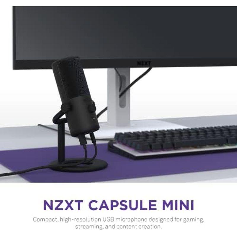 NZXT Capsule Mini Black カーディオイド スモールゲーミングマイク AP-WMMIC-B1 SP1082