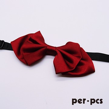 per-pcs 紳士品味緞面蝴蠂結領結_(小款)_酒紅(006-19)