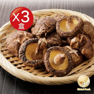 Global Fresh-盛花園 溫火烘培黑早乾香菇(80g/盒，3盒/箱)
