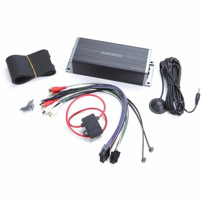 キッカー Kicker KEY200.4 4ch プロセッサ一体 スマートアンプ KEY200.4 (47KEY2004) 超小型 4ch プロセッサ一体 KEYスマート