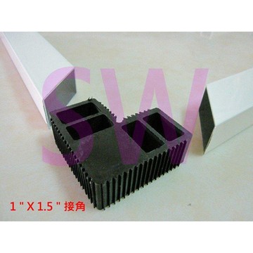 塑膠角 接頭 固定接角  HO003 1'' X 1.5'' 欄杆接角 36 mm*65mm《昇瑋五金》