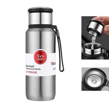 PPUSH!戶外休閒用品316不銹鋼新款1500ML大容量保溫杯保冷杯帶茶倉水杯便攜水壺E184-4