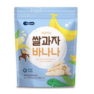 韓國【BEBECOOK】寶膳 幼兒米棒-香蕉(25g)
