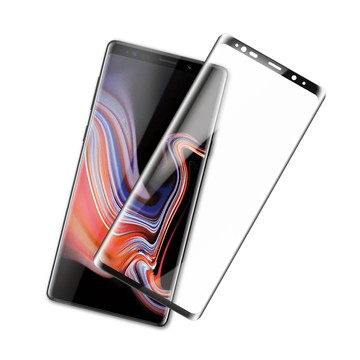 Samsung 超值3入組 Note9保護貼 全膠貼合 曲面黑 9H鋼化玻璃膜 手機 螢幕保護貼 Note9曲面鋼化膜 自動吸附 玻璃保護貼
