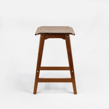 BASSO 梣木實木吧台椅/中島椅(黑色/胡桃木色)