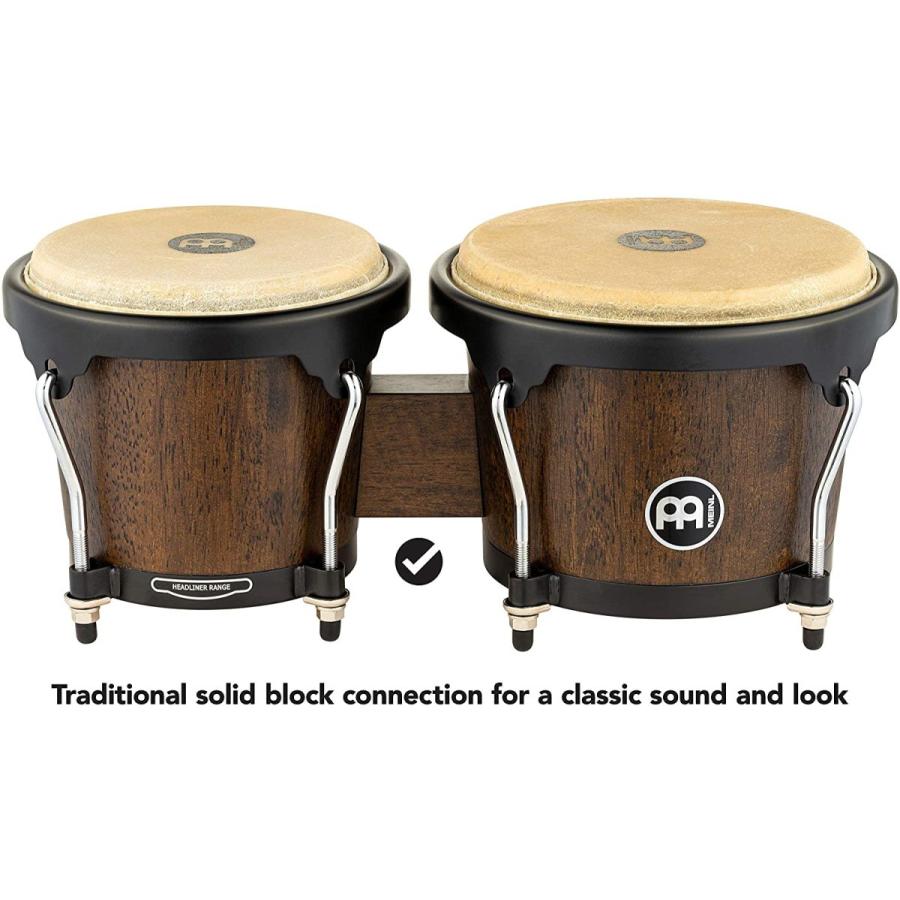 MEINL Percussion マイネル ボンゴ Headliner Designer Series Wood Bongo HB100VWB-M