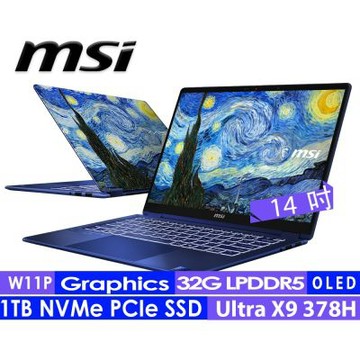 MSI微星 Prestige 14 Flip AI+ The Starry Night-422TWY 14吋輕薄觸控筆電(Core UX9 378H /32G/1TB SSD/Win11HP)