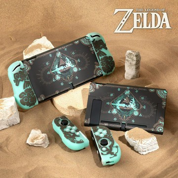 QTR⚡王國之淚 Switch保護殼⚡塞爾達2 Switch OLED保護殼 NS保護套 可插底座 主機外殼 底座殼