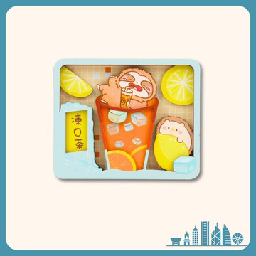 哈比家族美食磁石貼 - 凍檸茶