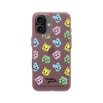 iPhone 17 Clear (相機按鈕) 晶醺玫 - OSAMU GOODS - 無線框系列-角色大集合