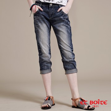 【單一特價】經典繡線口袋造型男友褲 - BLUE WAY  ET BOiTE 箱子