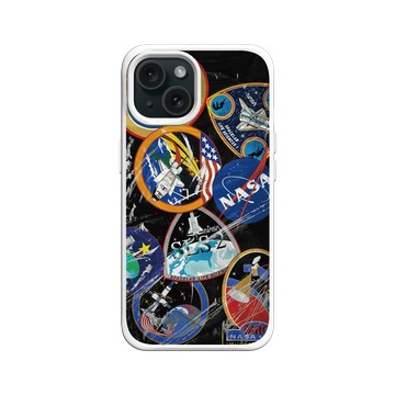 iPhone 15 SolidX 白 - NASA - Astronaut Suit - Insignia Patches