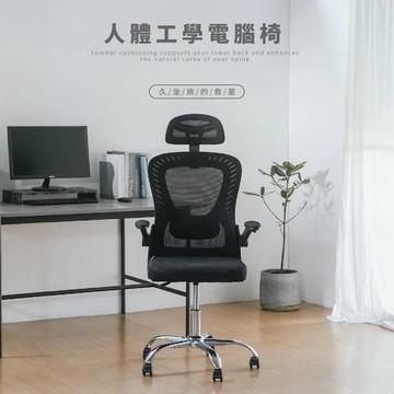 RICHOME 人體工學電腦椅 辦公椅 書桌椅 工作椅 高彈透氣 升降會議椅 網椅 扶手主管椅 電競椅 CH1440
