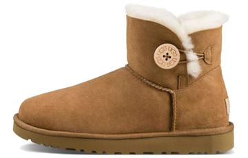 UGG MINI BAILEY BUTTON II CHESTNUT WOMEN