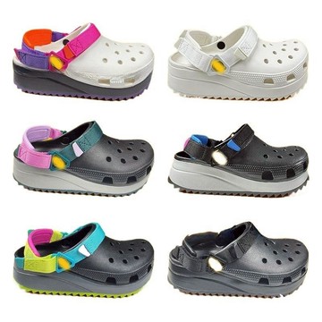 新款克駱格酷走休閑鞋男女情侶洞洞鞋女厚底涼拖戶外沙灘鞋