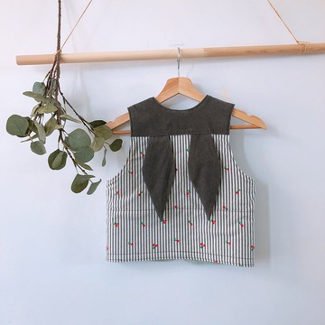 島森家 /鋪棉背心/可愛動物方塊酥/小兔樂比的櫻桃果園