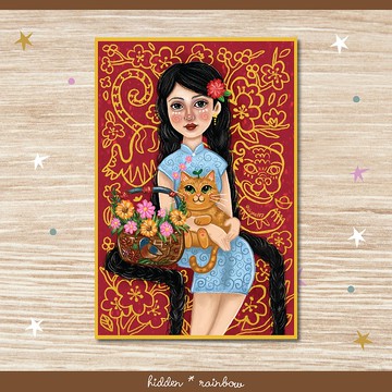 虎嘯 spirit 明信片藝術印刷品