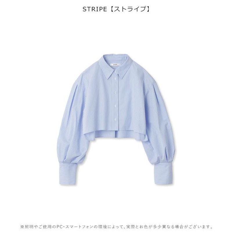 SALE スナイデル SNIDEL ORGANICSクロップドシャツ レディース トップス シャツ 長袖 ショート丈 クロップド丈 swfb231126  | LINEショッピング