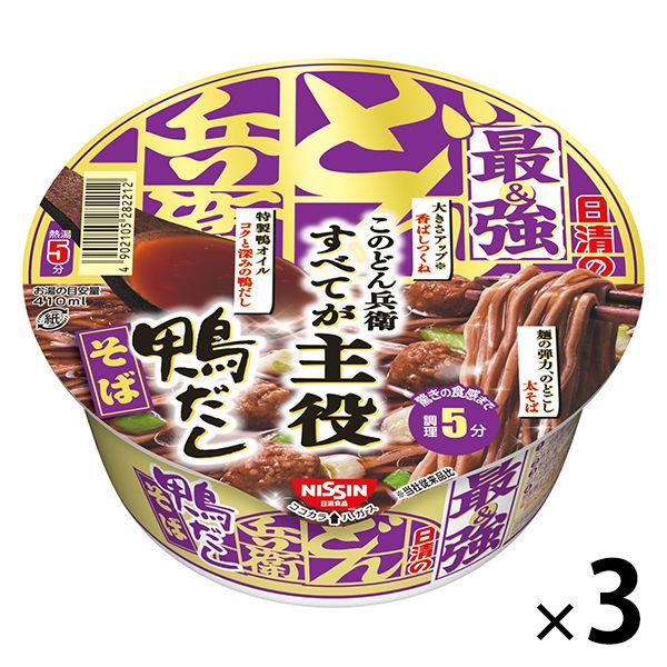 日清食品日清食品 日清の最強どん兵衛 鴨だしそば 1セット（3個）