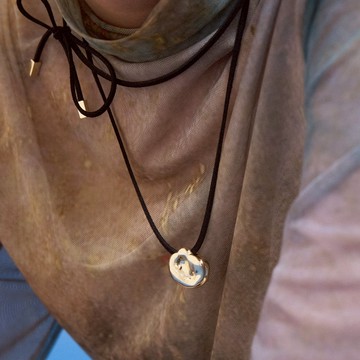 【Bonny & Read】[Becky設計款/鍍10K金] Becky手繪造型項鍊 / 2色 綁繩項鍊【全現貨賣場】